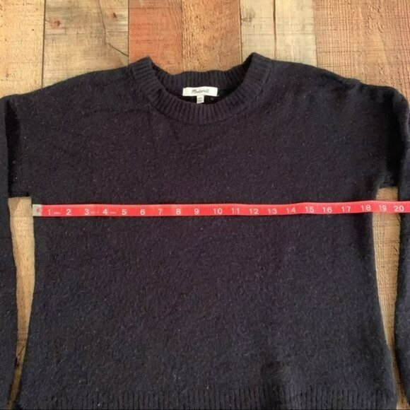 Madewell womens bell long sleeve soft knit sweater in black - XXS - Picture 2 of 7